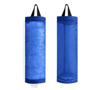 TOGETRUE Plastic Bag Holder, Mesh Grocery Bag Holder Hanging Storage Bag Dispenser (Navy Blue 2 Packs)