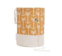 TOGETRUE Yarn Bag, Small Knitting Crochet Bag, Portable Yarn Storage Bags Organizer for Crocheting Project, Store Skein Ball, Short Knitting Needle (Yellow)