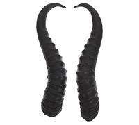 TOGEVAL 1 Pair Simulation Sheep Horns DIY Horns Headband Black Plastic Props Delicate Appearance Design for Craft Making and Cosplay Party