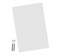 TOGEVAL 1 Set Acrylic Desktop Memo Board Multi Functional Writing Message Board for Home Office Safe Material for Notes and Reminders Includes Advertising Pins Stylish Transparent Design