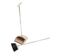 TOGEVAL 1 Set Sweeper Dustpan Set Home Cleaning Gadgets Dust Pan and Brush Heavy Duty Stainless Steel Broom Home Cleaning Supplies Dust Pan with Long Handle Garages Broom Household Brooms