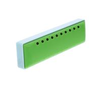 TOGEVAL 10-hole 20-tone Blues Harmonica for Beginners and Children, Abs Resin Musical Instrument in Green and Light Blue with Storage Box, Portable Harmonica for Practice and Performance