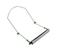 TOGEVAL 10-hole Green Harmonica Neck Holder Metal Frame Harmonica Support Rack Accessory for Blues and Diatonic Mouth Organs