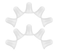TOGEVAL 10 Pcs DIY Bell Shaped Hanging Ornament Xmas Tree Pendants 9cm Foam White, Christmas Tree Ornaments for Coloring, Home and Door Decorations