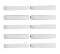 TOGEVAL 10 Pcs Stainless Steel Weight Plates for Vest Training, Running Fitness Equipment Steel Bars 15x2.5x0.6cm Silver for Gym Strength Workout