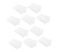TOGEVAL 10 Sheets Automatic Water Absorption Ice Bag Food Reusable Freezer Bags for Ice Shipping White The Content is Water-Absorbent Polymer
