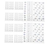 TOGEVAL 10 Sheets Self Adhesive Rhinestones Face Stickers for Festival Makeup Lightweight Bling Applique for Glamorous Stage DIY Craft Decoration