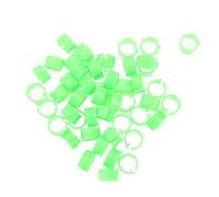 TOGEVAL 100 Pcs Pigeon Foot Rings Leg Bands for Poultry Identification Reusable Bird Leg Bands for Racing Pigeons Parakeets Cockatiels Parrots and Canaries