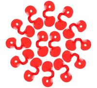 TOGEVAL 1000pcs Chicken Peepers Plastic Poultry Blinders Anti-pecking Glasses for Hens Roosters Pheasants Lightweight Aggression Control Farming Use