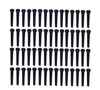 TOGEVAL 100pcs Acoustic Guitar Bridge Pins Black Folk Guitar String Pegs Sturdy Nylon Bridge Pins for Replacement Suitable for and Maintenance