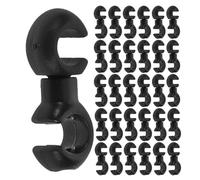 TOGEVAL 100pcs Bike Cable Clips Black S Clips for Bicycle Brake and Shift Wire Management Wear-resistant Cable Guide Clamps for Mountain and Road Bikes Frame Protecting Fastener