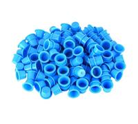 TOGEVAL 100pcs Blue Ink Caps Tattoo for Lash Makeup Quality Easy to Clean Store Ink