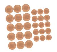 TOGEVAL 100pcs Breathable Fabric Finger Round Adhesive Plasters for Fingertips and Strong Adhesion Stretchable Comfort for Wound Protection and Patch