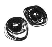 TOGEVAL 100pcs Cassette Recorder Rubber Belts Mixed Flat Folded Design Noise Reduction Replacement for Dvd CD Vcr Drives Turntable Tape Players