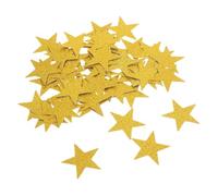 TOGEVAL 100Pcs Gold Star Paper Cutouts Metallic Confetti Double Sided Shiny Paper Stars for DIY Crafts Wedding Birthday Party Table Decorations