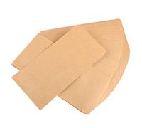 TOGEVAL 100pcs Kraft Paper Envelopes Plain Yellow Vintage Style Classic Postcard Envelopes for Office School Business Letter Storage