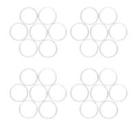 TOGEVAL 100pcs Plastic Loose Leaf Rings 20mm Mushroom Hole Binding Clips for Notebook Accessories Home Office Document Organization