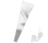 TOGEVAL 100pcs Transparent Flower Bouquet Bags Practical Decorative Wrapping Sleeves for Single Roses Floral Packaging Florist Supplies for Mother's Day Valentine's Day