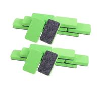 TOGEVAL 100pcs Whiteboard Eraser White Board Whiteboard Dry Erasers Dry Erase Board for School Small Erase Blackboard Cleaner Washable Reusable Felt Green