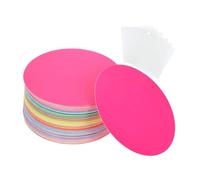 TOGEVAL 108pcs Round Paper Cutouts for DIY Craft Color Assorted Sturdy Circles with Fade Resistant Vibrant Hues Classroom Bulletin Board Decorations for Back to School and Creative