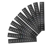 TOGEVAL 10pcs Aquarium Thermometer Sticker Pet Material Temperature Measuring Tape 50-97°f Liquid Color Change Easy Installation for Indoor Fish Tank Brewing