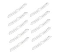 TOGEVAL 10Pcs Bike Wheel Reflectors White Plastic Safety Warning Night Visibility Accessories for Road and Mountain Bikes Portable Replaceable Design