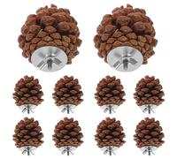 TOGEVAL 10pcs Bird Chew Crinkle Interactive Bird Jungle Gym Perch Hamster Treats Pet Macaw Coop Caged Plush Hammock Gerbil Parrot Cuttlefish Pigeon Hamster Seagull Rat Pine Cones
