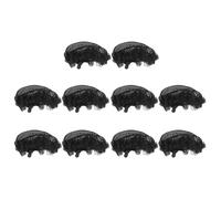 TOGEVAL 10pcs Black Elastic Bun Hair Nets for Women Ballet Dance Mesh Hair Accessories Reusable Flexible Net Covers for Performers and Daily Management