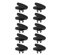 TOGEVAL 10pcs Black Microphone Clip Holder with Adjustable Rotatable Angle Shirt Mic Clamp for Podcast Interview Stage Performance Versatile Mic Stand Accessory