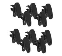 TOGEVAL 10pcs Black Microphone Clip Mic Holder for Stand and Lightweight Accessories for Recording Podcasting and Stage Performance