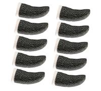 TOGEVAL 10pcs Breathable Sweat Finger Sleeves for Gaming Flexible Elastic Covers for Thumb and Index Finger Lightweight Touchscreen Protection for Phone Game Controllers