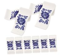 TOGEVAL 10pcs Ceramic Chopsticks Rests and Spoon Holders for Kitchen Tabletop Porcelain Chopstick Stand for Home Restaurant Hotel Use Compact and Dishwasher Safe Tableware Supports