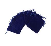 TOGEVAL 10pcs Dark Blue Organza Gift Bags Drawstring Pouches for Wedding Favors Jewelry Candy Soft Pouches with Eyelashes Pattern Suitable for Small Gifts and Sweets