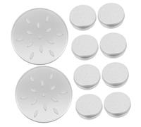 TOGEVAL 10Pcs Dog Scent Training Holder Aluminum Nose Work Tins Stable Base for Scent Games and Odor Detection Dog Training Supplies for Working