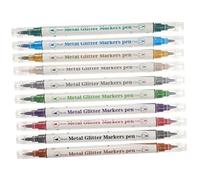 TOGEVAL 10pcs Double-ended Nail Art Pens for Manicure Marker Lightweight Nail Markers for DIY Art Fine Dotting and Drawing Tool Compact Portable Design
