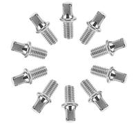 TOGEVAL 10pcs Drum Key Bolts Screws for Snare Drum Pedal Shaft Accessories Screws for Kick Pedal for Percussion Repair and Maintenance