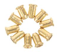 TOGEVAL 10pcs Electric Guitar String Ferrules Metal Ferrules for Guitar Repair