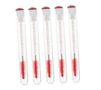 TOGEVAL 10pcs Eyelash Applicator Makeup Brush Wands for Eyebrow and Eyelash Grooming Portable Design Unique Shaped Comb for Natural Finish and Easy Gripping Beauty Tool for Home and Travel