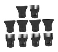 TOGEVAL 10Pcs Hair Dryer Nozzle Attachments and Combs Durable High Temperature Blow Dryer Accessories for Professional Styling Compatible with Blow Dryers for All Hair