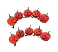 TOGEVAL 10pcs Halloween Pumpkin Hair Clips for Women Friendly Spooky Pumpkin Barrettes Lightweight Hair Accessories for Halloween Party Costume and Everyday Wear