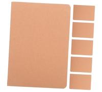 TOGEVAL 10Pcs Lined Notebooks with Kraft Paper Cover Minimalist Writing Pads for Students Office and Daily Planning Smooth Writing Multi-function Notepad for Learning and Organization