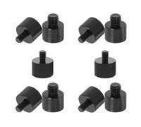 TOGEVAL 10PCS Metal Mic Thread Adapter Screw Set, Microphone Bracket Nut Converter 5/8-Inch to 1/4-Inch and 5/8-Inch to 3/8-Inch, Compatible Tripod Mounts for Studio and Live Performance