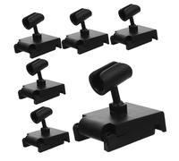 TOGEVAL 10pcs Mic Stand Clamp for Desktop Mini Microphone Holder Base Tabletop Clamp Microphone Bracket for Mobile Phone Simple Installation Multipurpose Stand Base