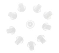 TOGEVAL 10pcs Mushroom Ear Insert Replacement Earbuds for Radio Acoustic Tube Earpiece Stretchy Ear Mold Compatible with Motorola Sound Tubes Secure Fit for Left and Right Quality Tested