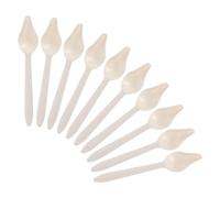 TOGEVAL 10Pcs Parrot Feeding Spoons with Plastic Narrow Tip, Hand Feeding Tools for Birds, Chicks and Newborns, Pet Food Utensils for Canary Cockatiel and Small Birds