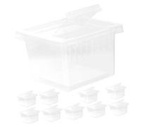 TOGEVAL 10pcs Plastic Insect Breeding Box Reptile Habitat Incubator Feeding Enclosure for Spiders Geckos Arachnids Lizards, Suitable for Reptile Pet Supplies