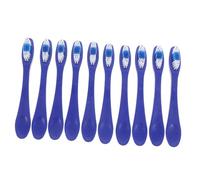 TOGEVAL 10pcs Prison Security Toothbrushes Extra Soft Bristles Short Handle Travel Toothbrushes for Teeth Cleaning in Psychiatric Hospitals Detention Centers