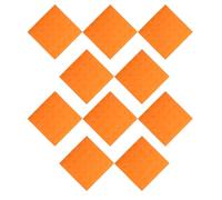 TOGEVAL 10pcs PVC Tactile Paving Bricks Nonslip Blind Tracks with High Sensitivity Bump Dots for Sidewalks and Pathways Heat and Moisture Resistant Pavement Tiles with Enhanced Visual