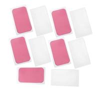 TOGEVAL 10pcs Reusable Soft Silicone Eyelash Extension Pads for Lash Grafting Flexible Transparent Pink Under-eye Patches Ultrafine Lash Lift Holder for Comfortable Makeup Application