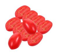 TOGEVAL 10pcs Simulated Half Cherry Tomato Models Lifelike Artificial Vegetable Display Props for Kitchen Decor Photography Realistic Simulation for Home and Event Decoration